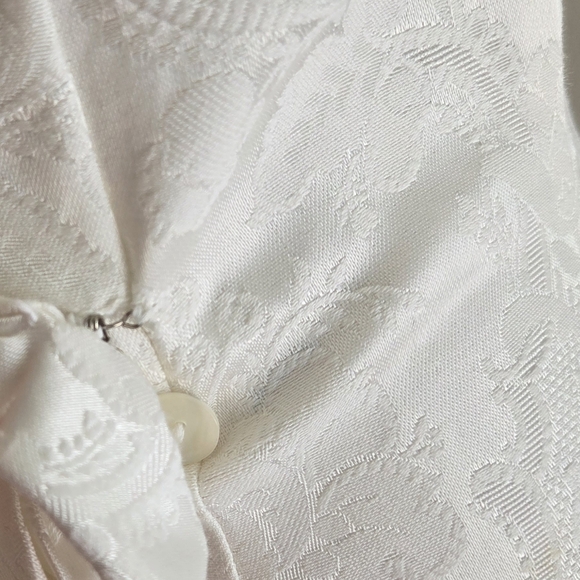 Jessica McClintock Vintage Lace Jacquard Brocade Wedding Dress Bridal Medium - Picture 10 of 13